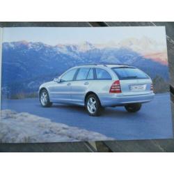Folder Mercedes-Benz C-klasse combi W203 2001