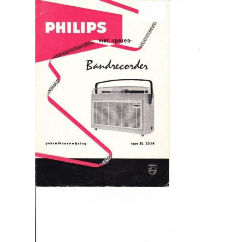 Gebruiksaanwijzing en microfoon van Philips EL 3514