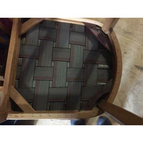 Eetkamerstoelen van rofra(bruin/geel)