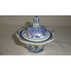 oude aardewerk sierpot Delfts blauw