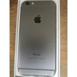Te koop ifhone 6 kleur zwart met doos en oplader 32 gb