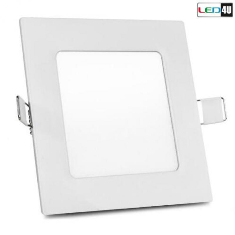 LED-plafondpaneel slim 6W Led4U LD152W Warm wit