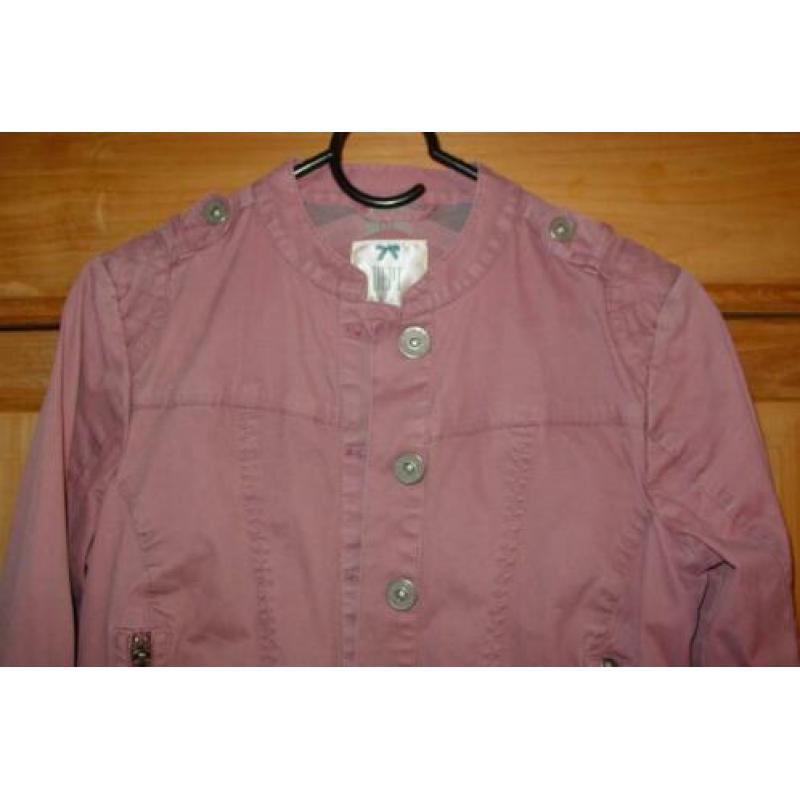 DEPT jas / jasje / spijkerjas oud roze maat s