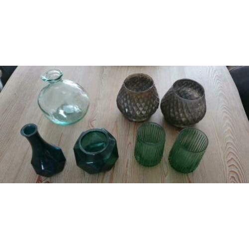 Leuke woonaccesoires decoratie groen/turquoise