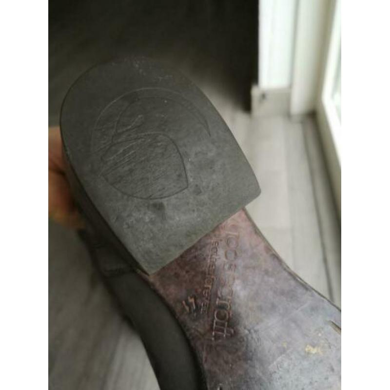 Maat 41 Goosecraft leren enkellaarsjes bruin / grijs / taupe