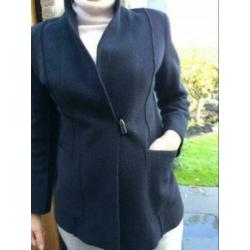 Mathilde J. Rondinaud zwart wollen designer jasje mt 40