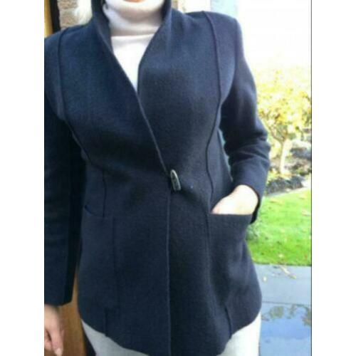 Mathilde J. Rondinaud zwart wollen designer jasje mt 40