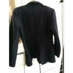 Mathilde J. Rondinaud zwart wollen designer jasje mt 40