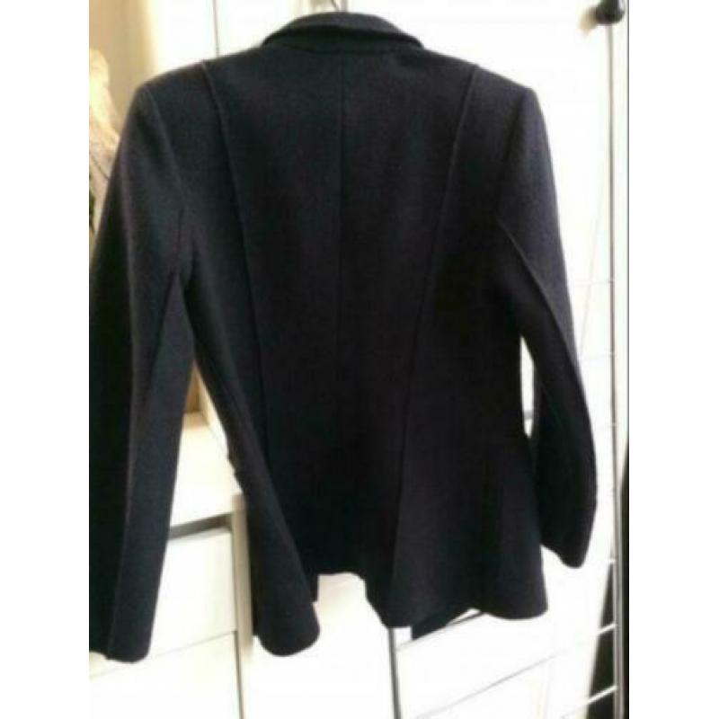 Mathilde J. Rondinaud zwart wollen designer jasje mt 40