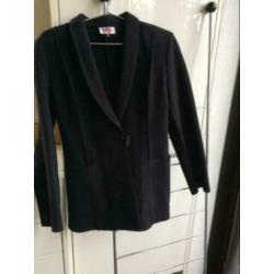 Mathilde J. Rondinaud zwart wollen designer jasje mt 40