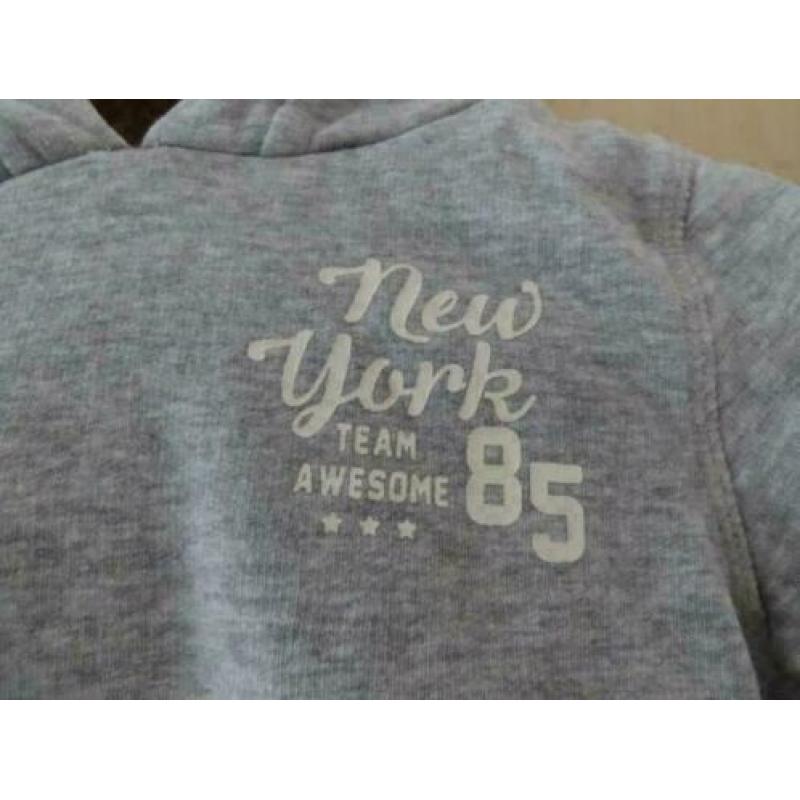Palomino grijze hoody New York 85 maat 116
