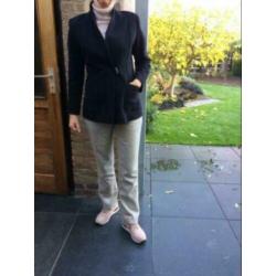 Mathilde J. Rondinaud zwart wollen designer jasje mt 40