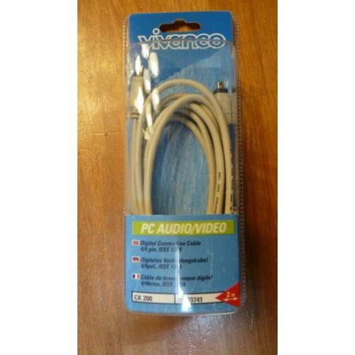 IEEE 1394 Firewire kabel, 2 meter