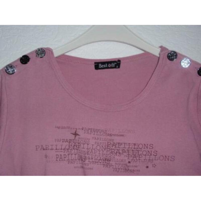 Maat m - best off - paarsekleur met print