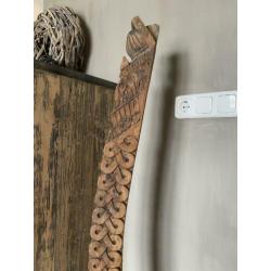 Oud houten ornament uit India