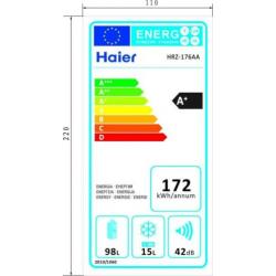 ZGAN Haier A+Tafelmodel koelkast met vriesvak werkt perfect
