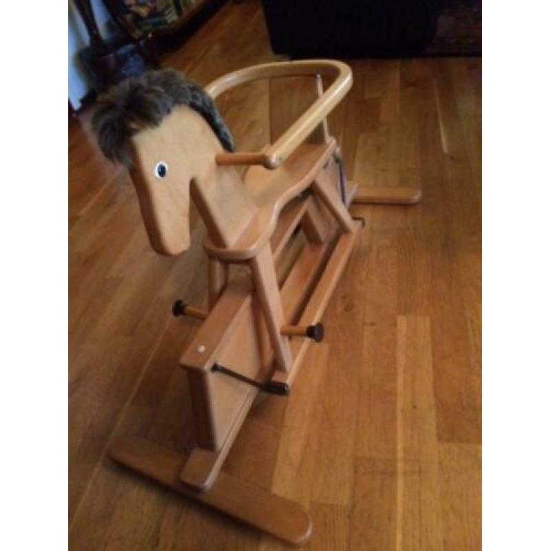Houten hobbelpaard schommelpaard Geuther Stern Swingly