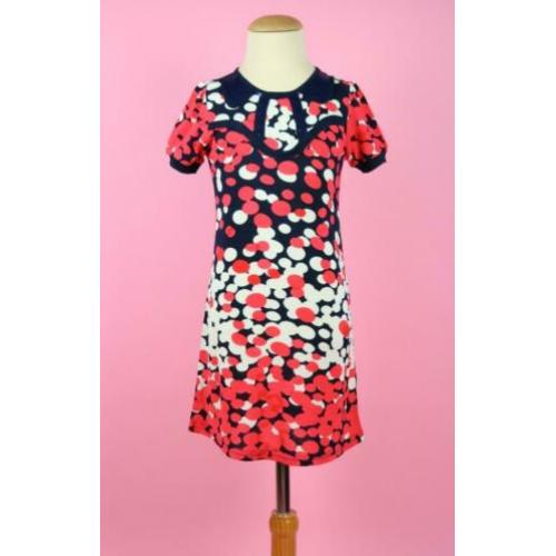 *NIEUW* Derhy Kids jurk rood blauw ecru maat 116