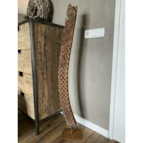 Oud houten ornament uit India