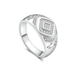 Zirkonen 925 sterling zilveren elegante ring