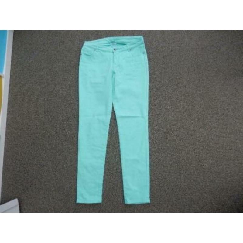 broek Hema Wit / Petrol / Taupe / groen Maat M