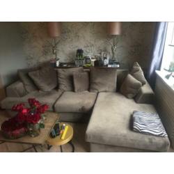 Supermooie velours loungebank zgan