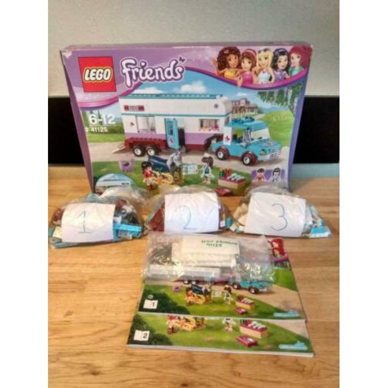 Lego Friends paardrijclub, trailer en wasplaats