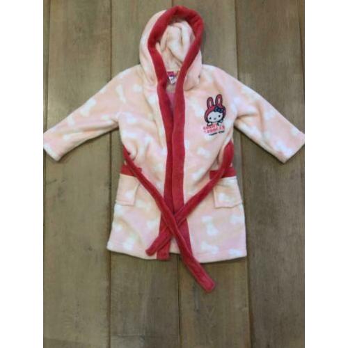 Ochtendjas fleece teddy fluffy nieuw maat 98 104 badjas
