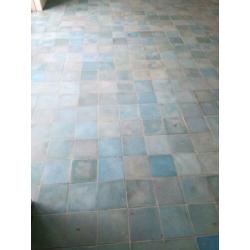 Oude Franse cementtegels Azur 20x20x2 cm - 4 m2