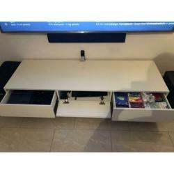 Tv meubel hoogglans wit trendhopper 180 cm