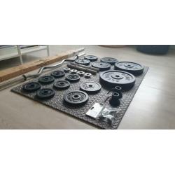 Halterset - halter set - 89 kilo ijzer Bezorging mogelijk
