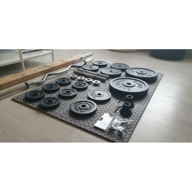 Halterset - halter set - 89 kilo ijzer Bezorging mogelijk