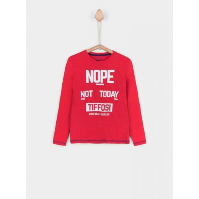Nieuw Tiffosi shirt, longsleeve Araujo rood maat 128