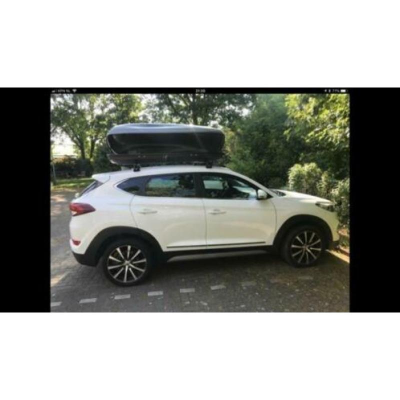 Dakdragers en Dakkoffer te huur Hyundai Tucson, Cashqai