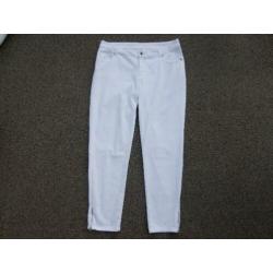 broek Hema Wit / Petrol / Taupe / groen Maat M