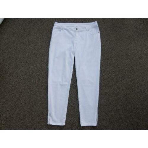 broek Hema Wit / Petrol / Taupe / groen Maat M