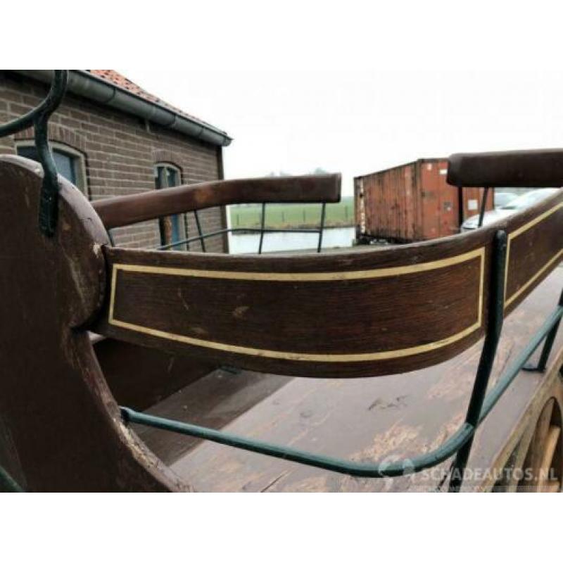 Onbekend Paarden koets / paarden wagen - antiek - zeldzaam -