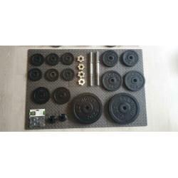 Halterset - halter set - 89 kilo ijzer Bezorging mogelijk