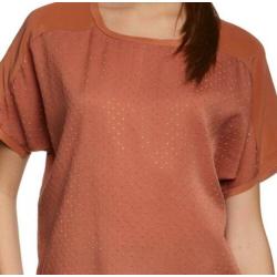 SELECTED FEMME roestkleurige Top met Studs maat 38 NIEUW