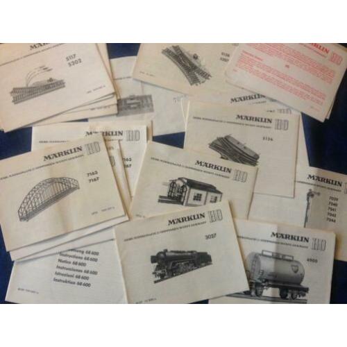 Oude Märklin brochures, folders en catalogi
