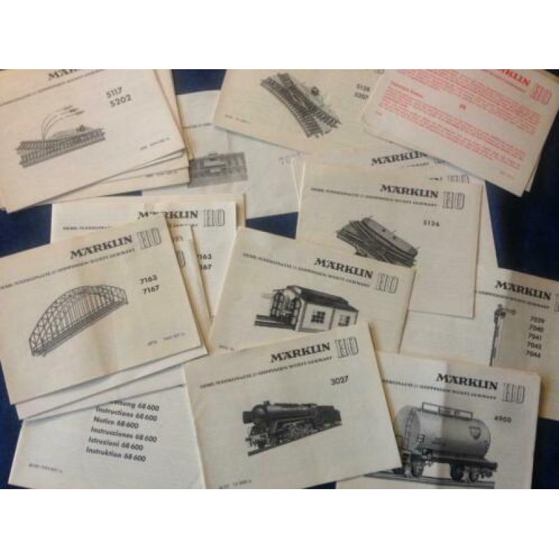 Oude Märklin brochures, folders en catalogi