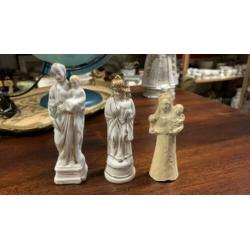 4 verschillende heiligen beelden