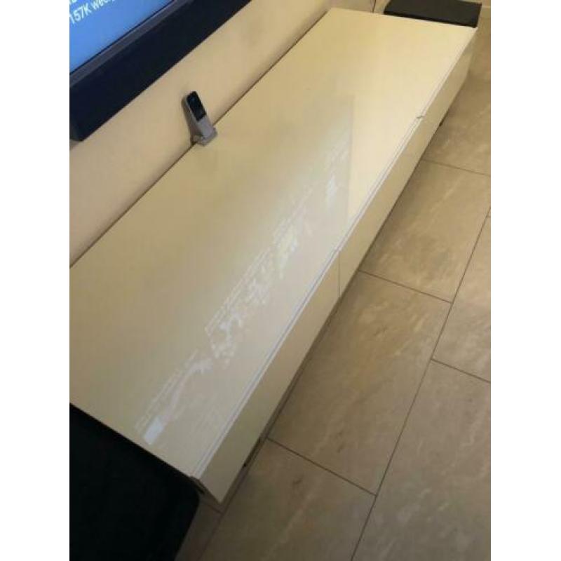 Tv meubel hoogglans wit trendhopper 180 cm