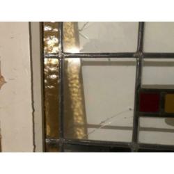 Mooi traditioneel glas in lood raam