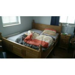 Grenen bed 160x200 cm