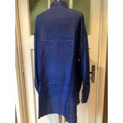 Kobalt blauwe blouse Esprit pure zijde mt M