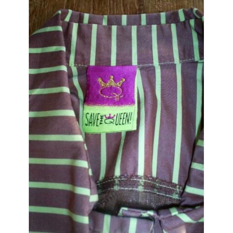 aparte SAVE THE QUEEN blouse mt. 38 met drie kwart mouw