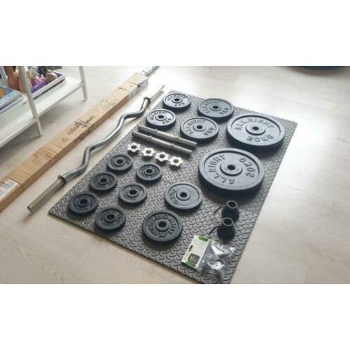 Halterset - halter set - 89 kilo ijzer Bezorging mogelijk