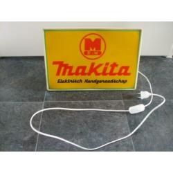 vintage lamp Makita oud gereedschap