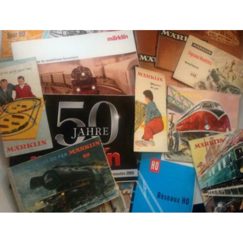 Oude Märklin brochures, folders en catalogi